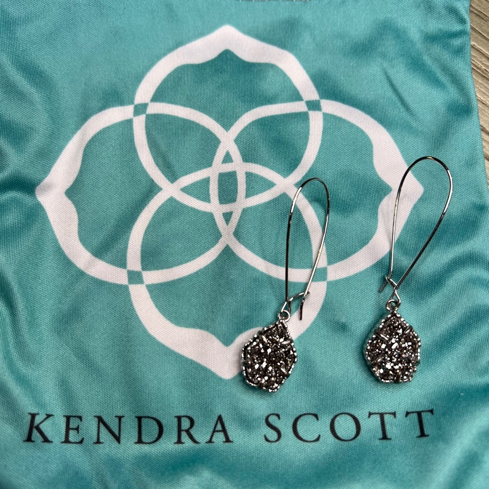 Kendra Scott Silver Drop Earrings